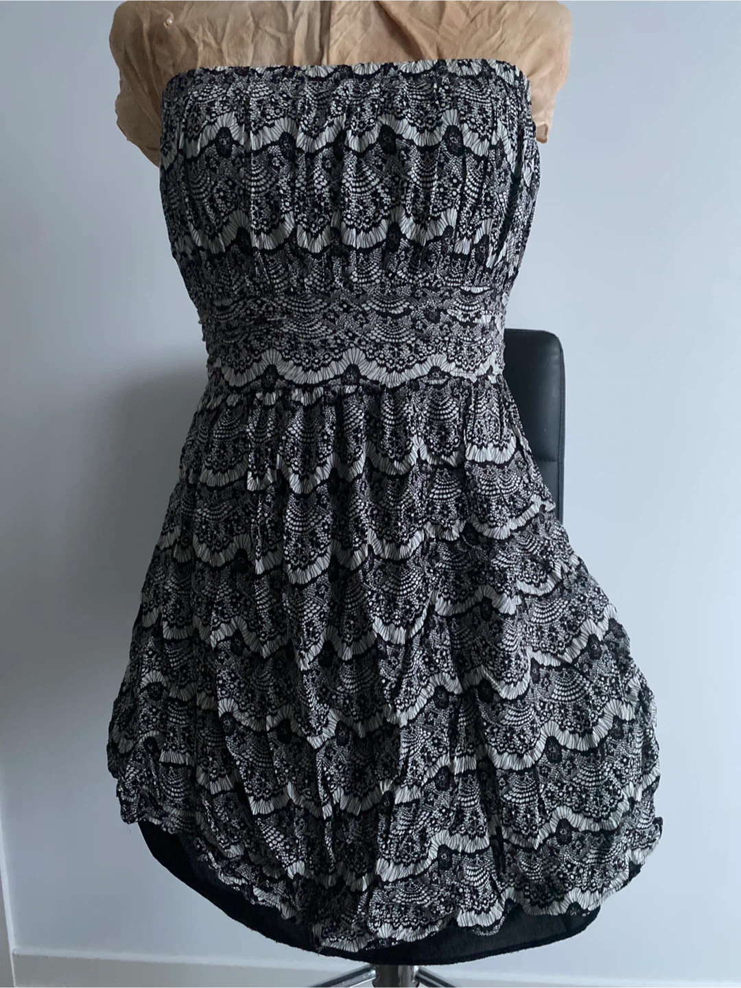 “Ya Los Angeles” Black and White Lace Print dress - photo 2