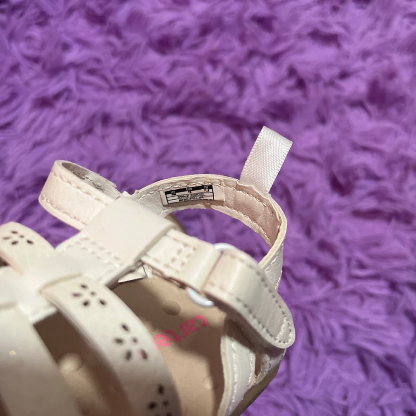 Carter's Baby Girls White Gladiator Sandals - photo 3