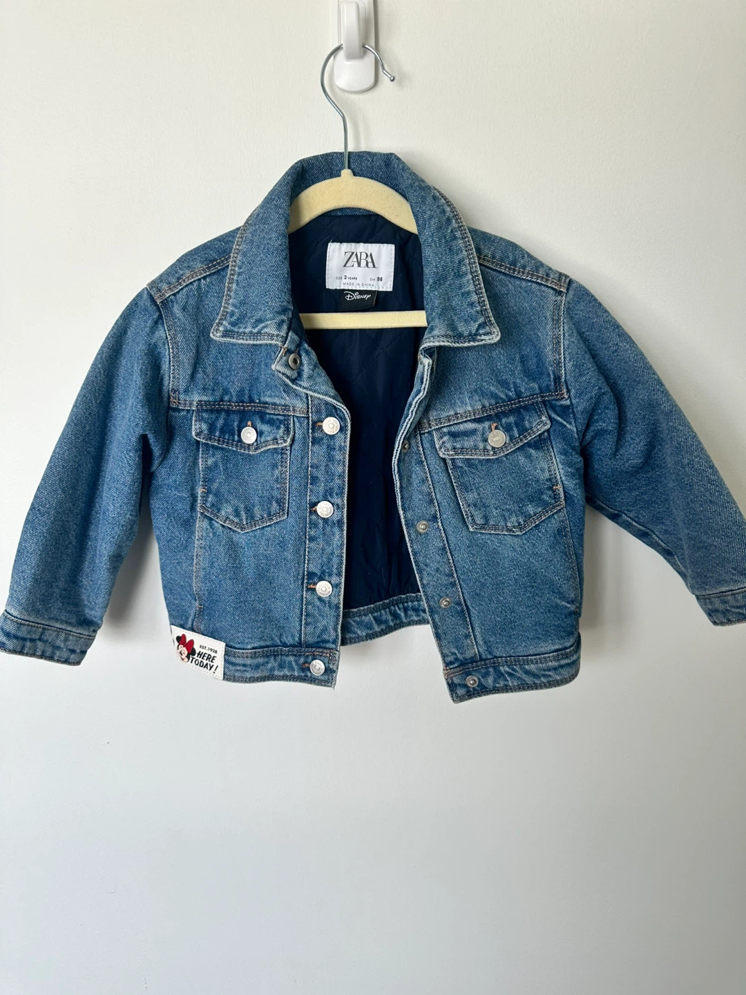 Zara Kids Denim Minnie Mouse Jacket