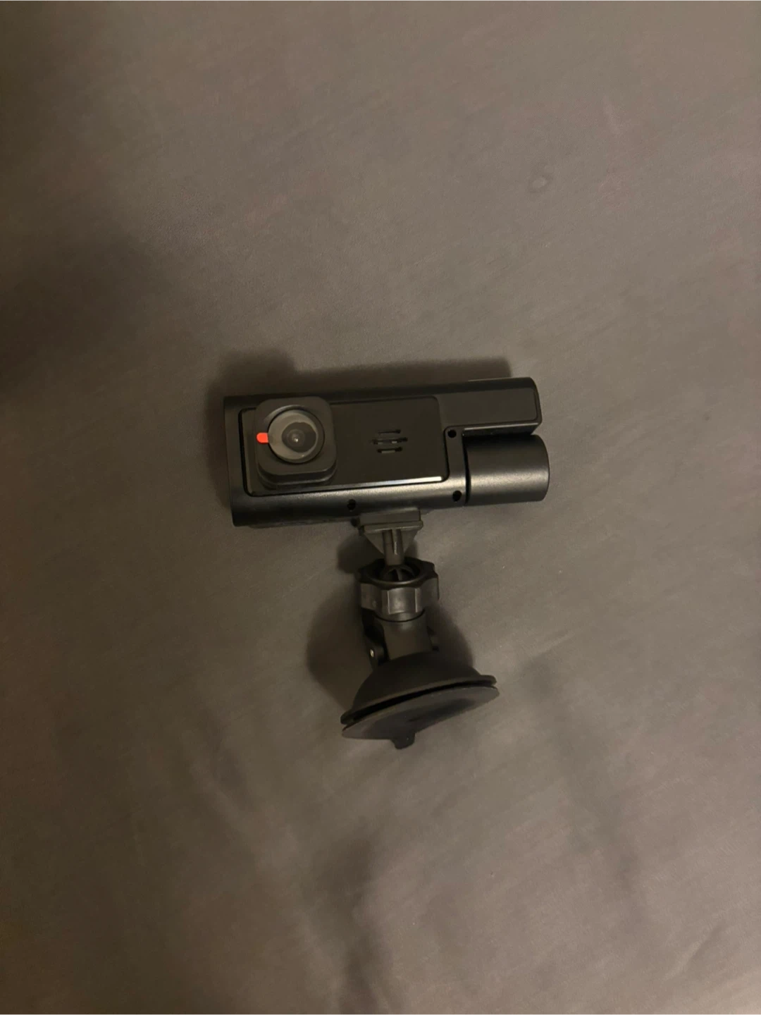 Black Dash Cam with Suction Cup Mount and Car Charger - photo 2