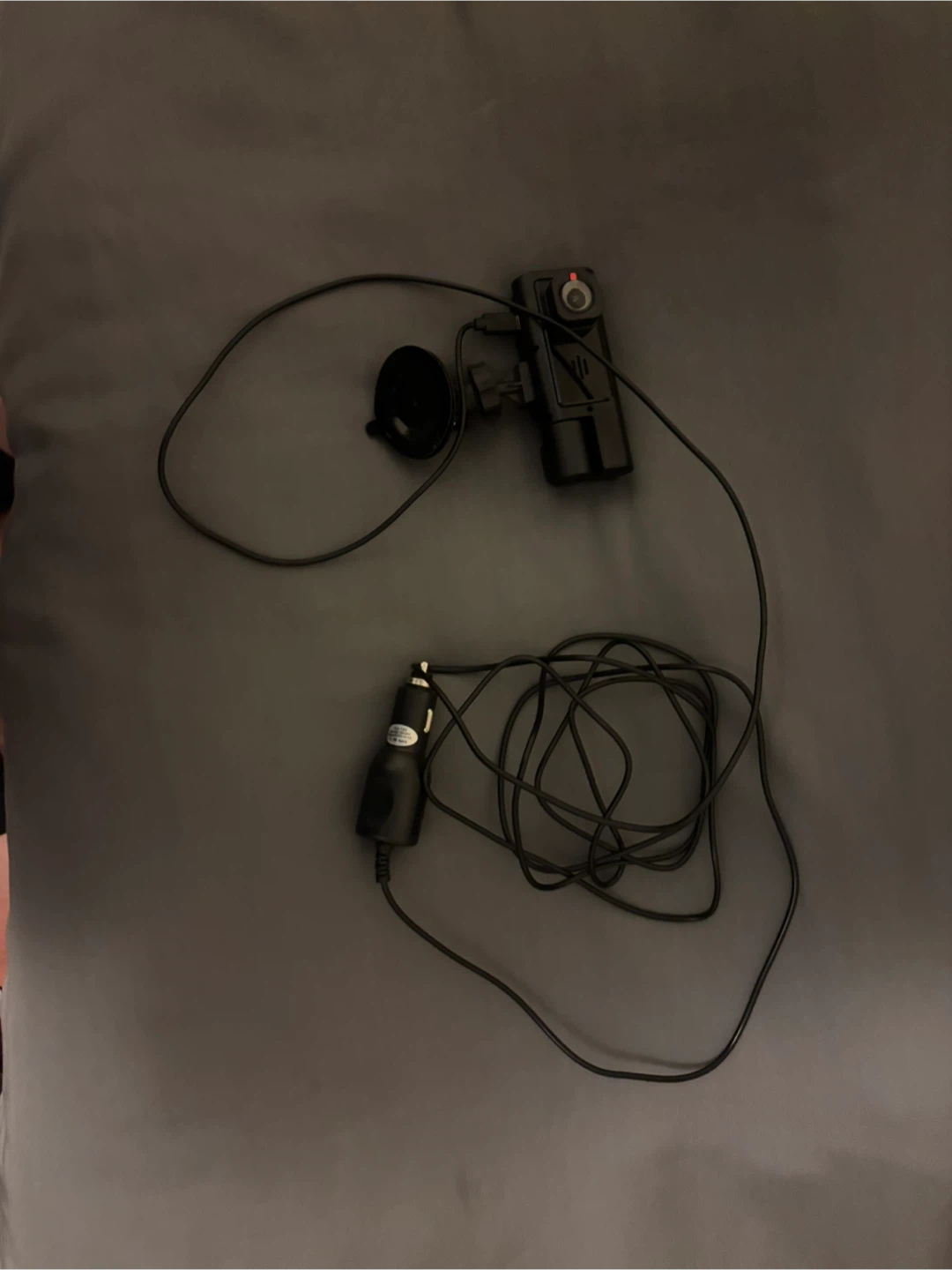 Black Dash Cam with Suction Cup Mount and Car Charger - photo 4