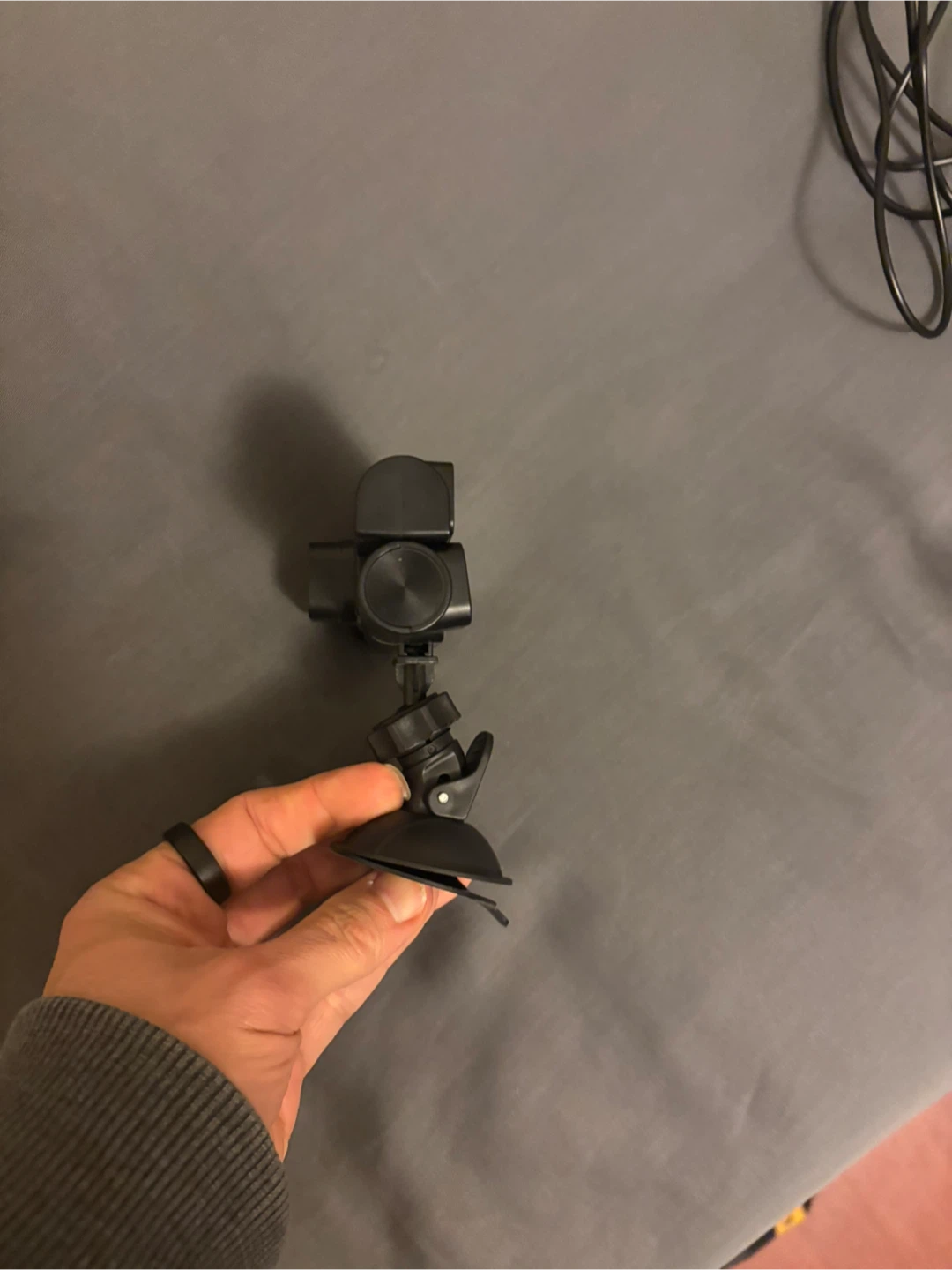 Black Dash Cam with Suction Cup Mount and Car Charger - photo 5