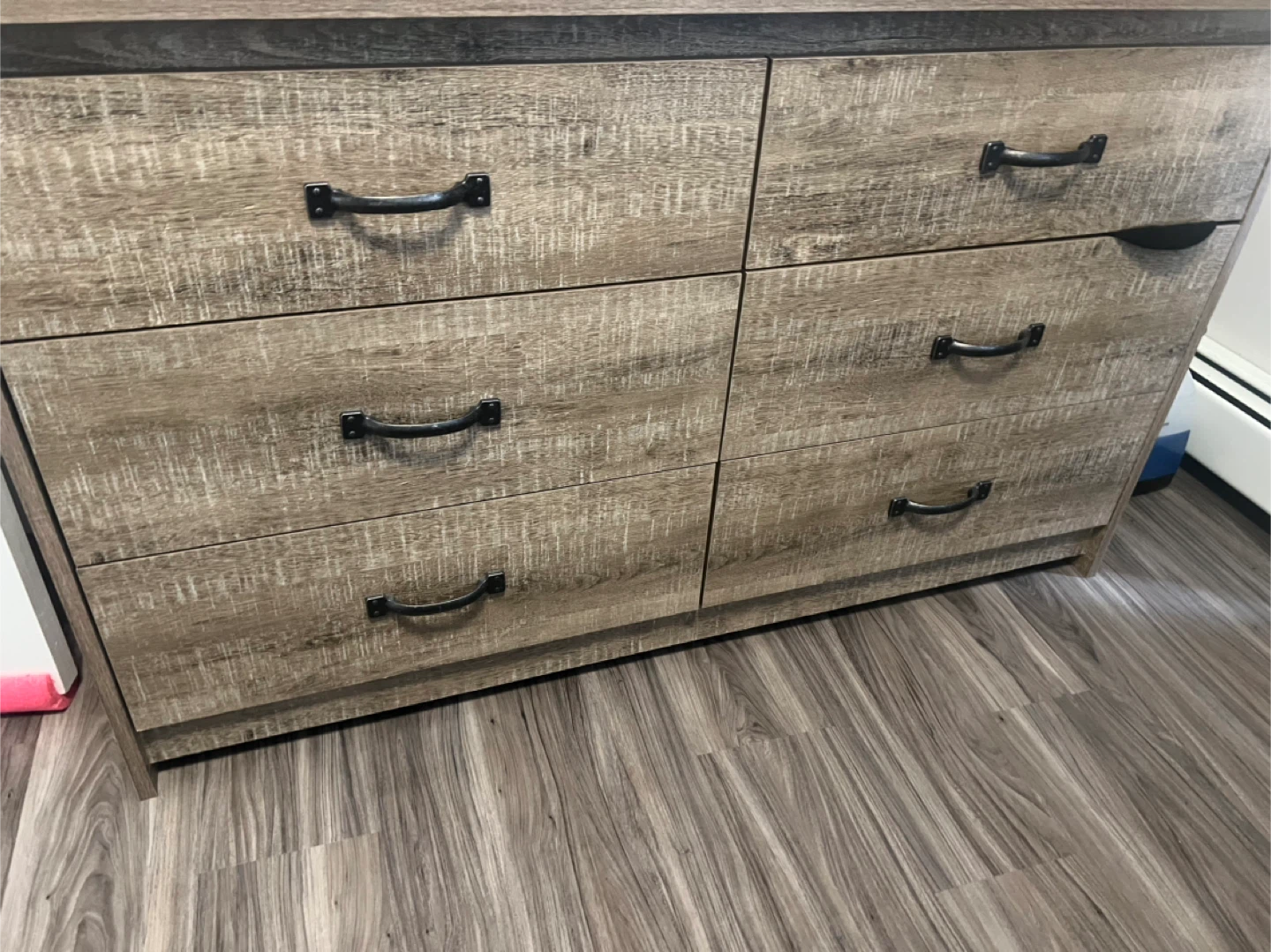 South Shore Tassio 6-Drawer Dresser - Weathered Oak
