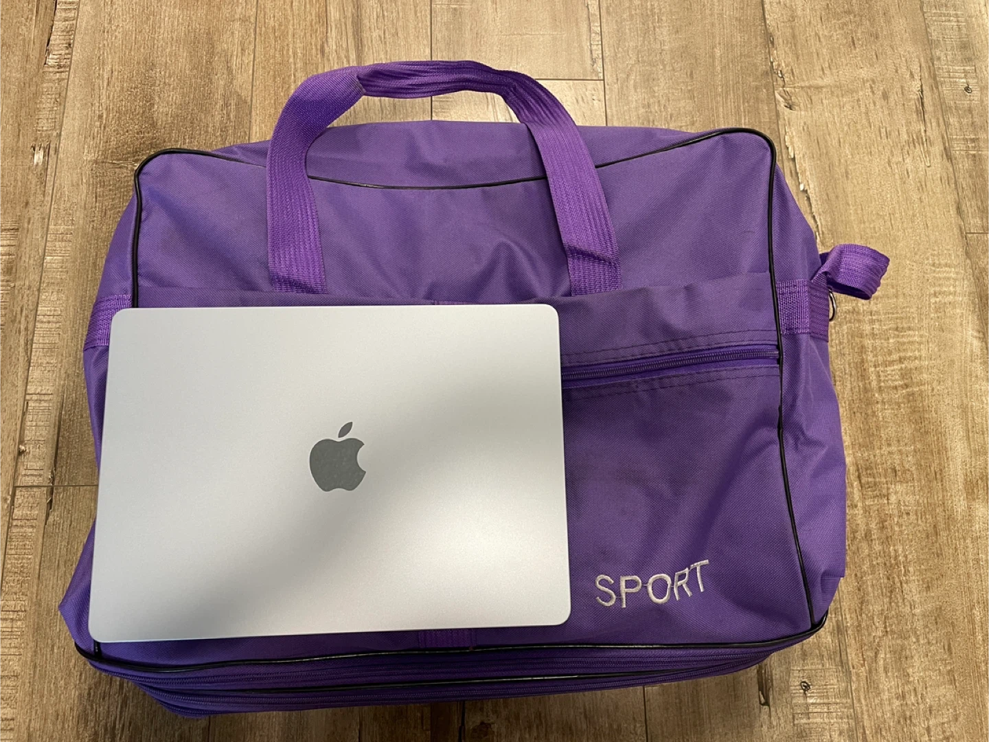 28" Zippers Expandable Purple Luggage Bag - photo 3