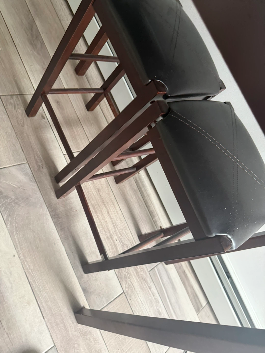 3-Piece Counter Height Dining Set with Marble Top - photo 4
