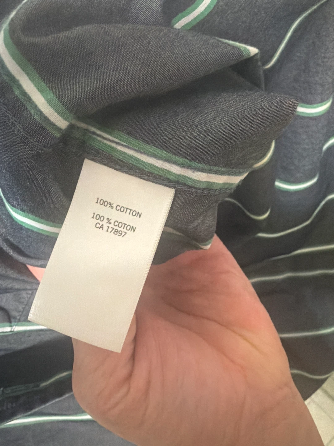 Banana Republic Men's Striped Button-Up Shirt - Size Medium - photo 5