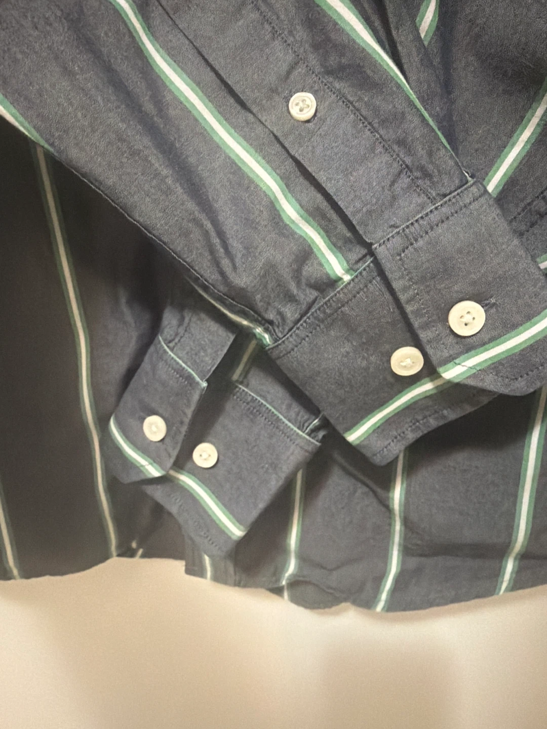 Banana Republic Men's Striped Button-Up Shirt - Size Medium - photo 4