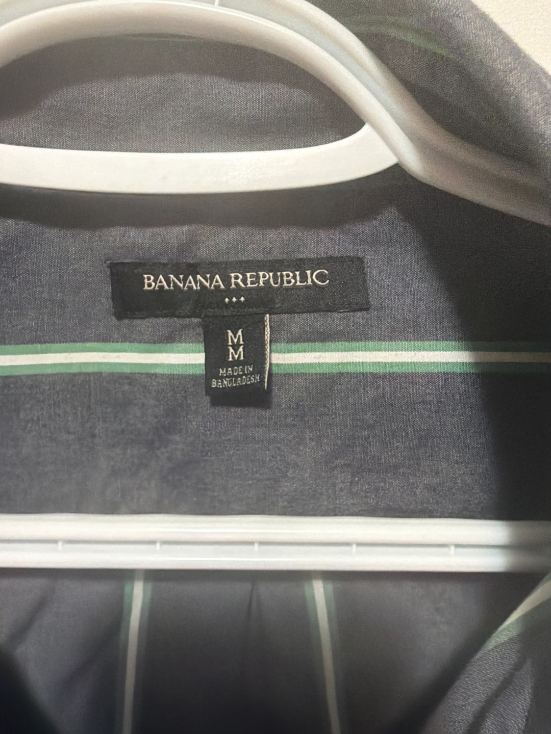 Banana Republic Men's Striped Button-Up Shirt - Size Medium - photo 2