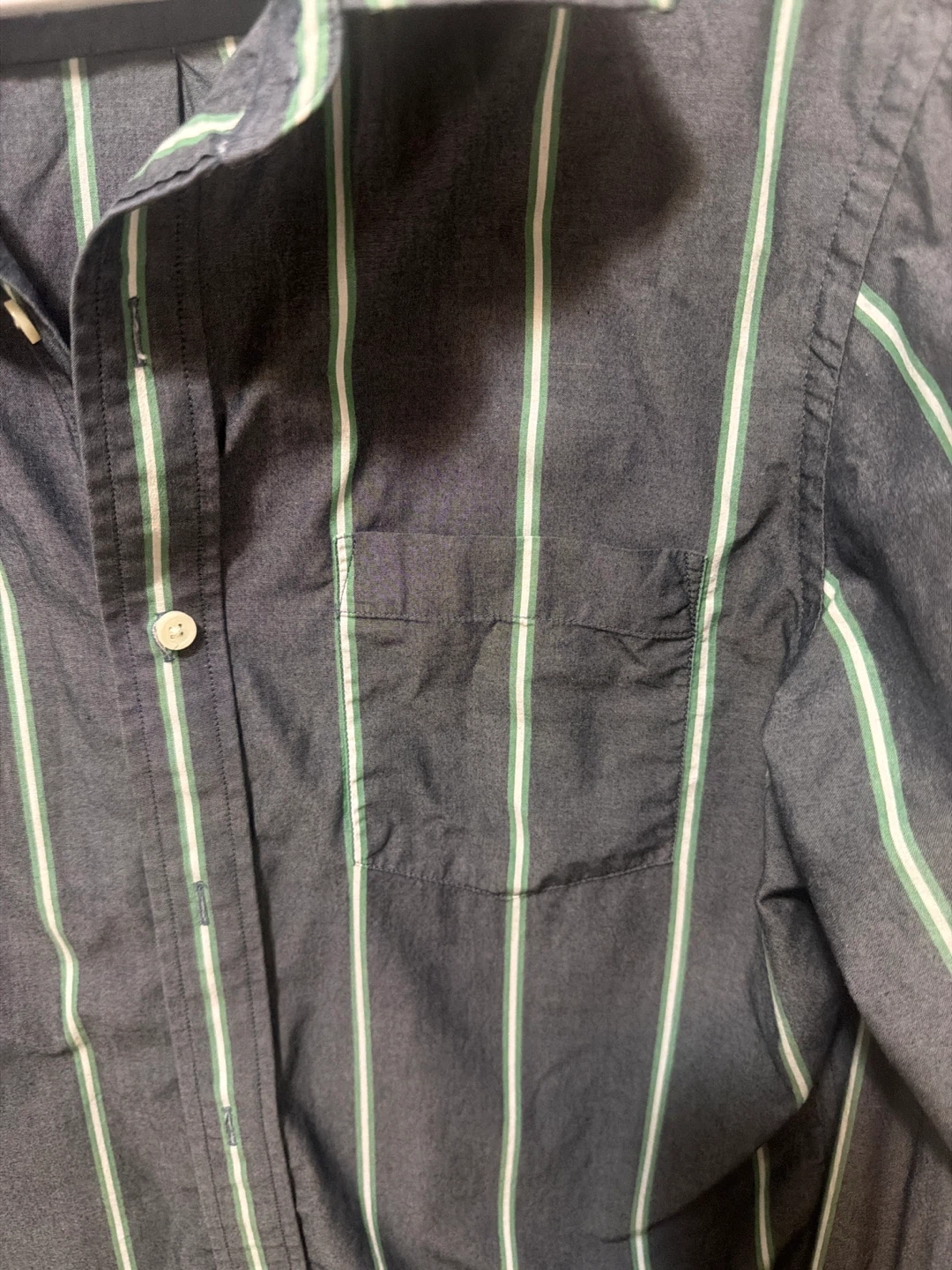 Banana Republic Men's Striped Button-Up Shirt - Size Medium - photo 3