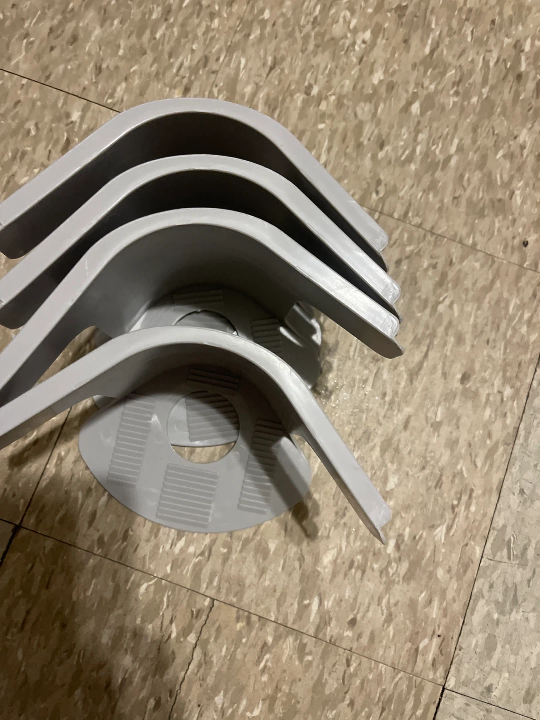 Gray Plastic Corner Furniture Risers (Set of 4) - photo 3