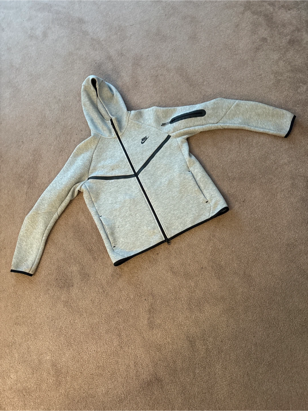 Nike Tech Fleece Full Zip Hoodie Grey Size M