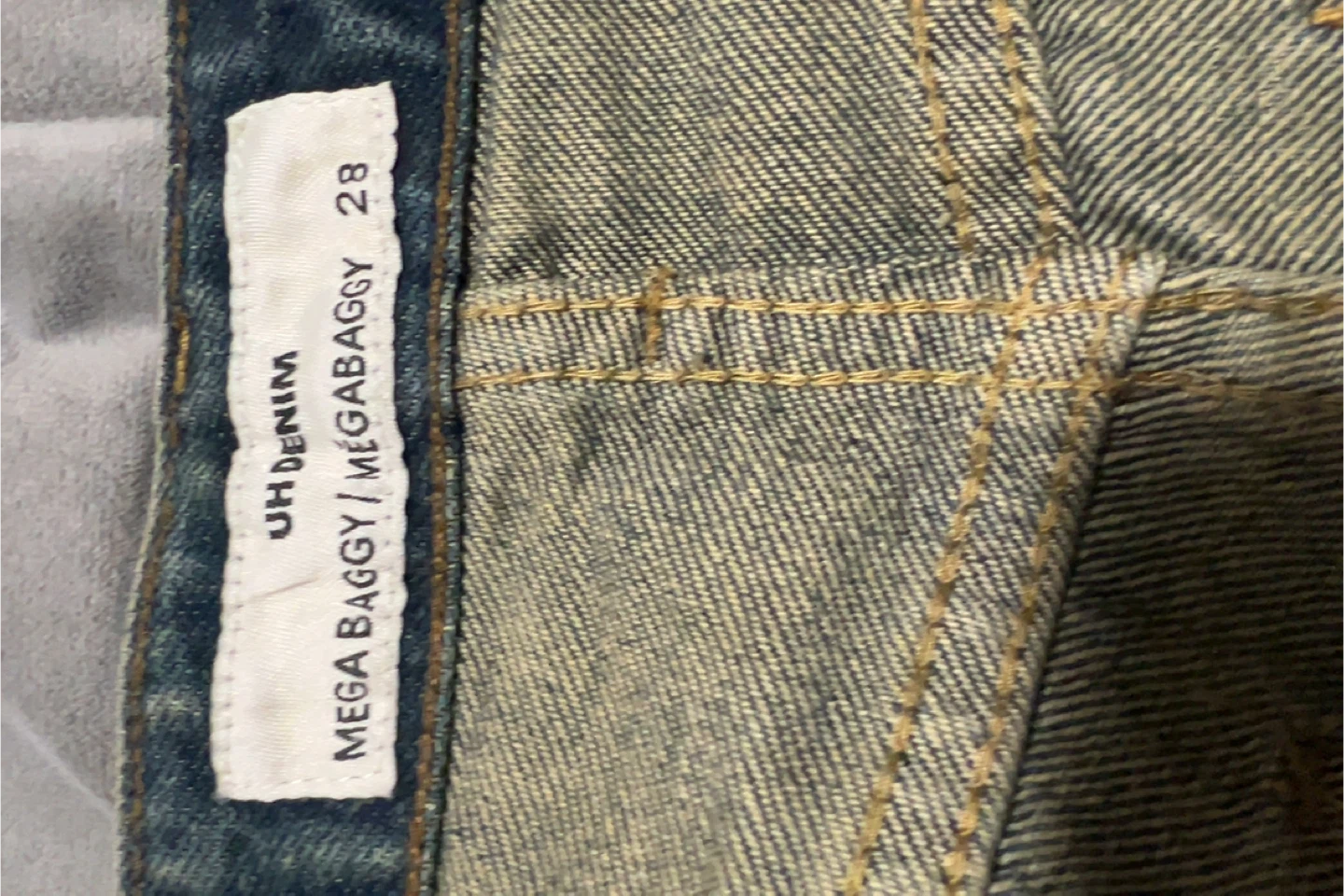 UH DENIM Mega Baggy Jeans - Size 28 - photo 3