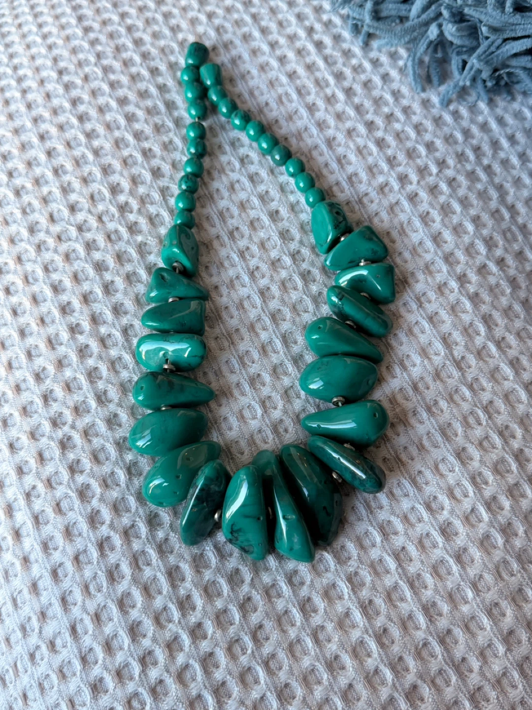 Turquoise Beaded Layered Bracelet & Necklace Set - photo 2