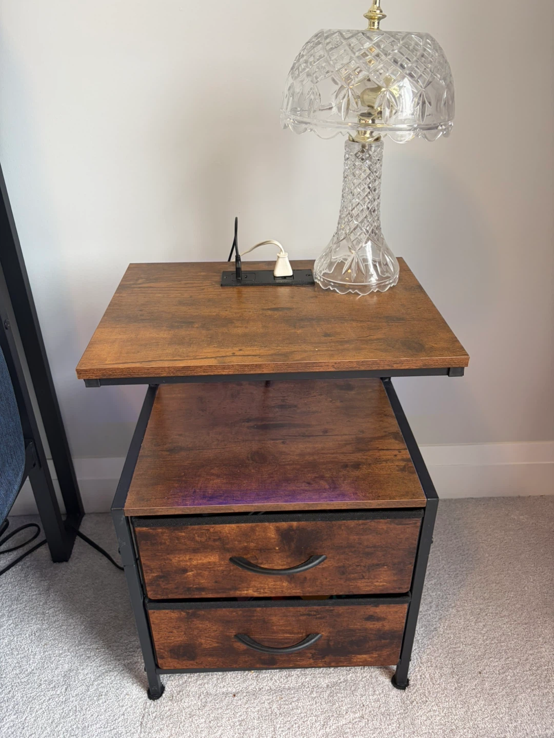 Bed Frame and  Wood Nightstands - photo 5