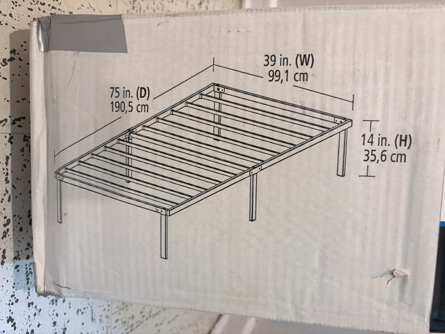Mainstays Twin Slat Metal Bed Frame - photo 2