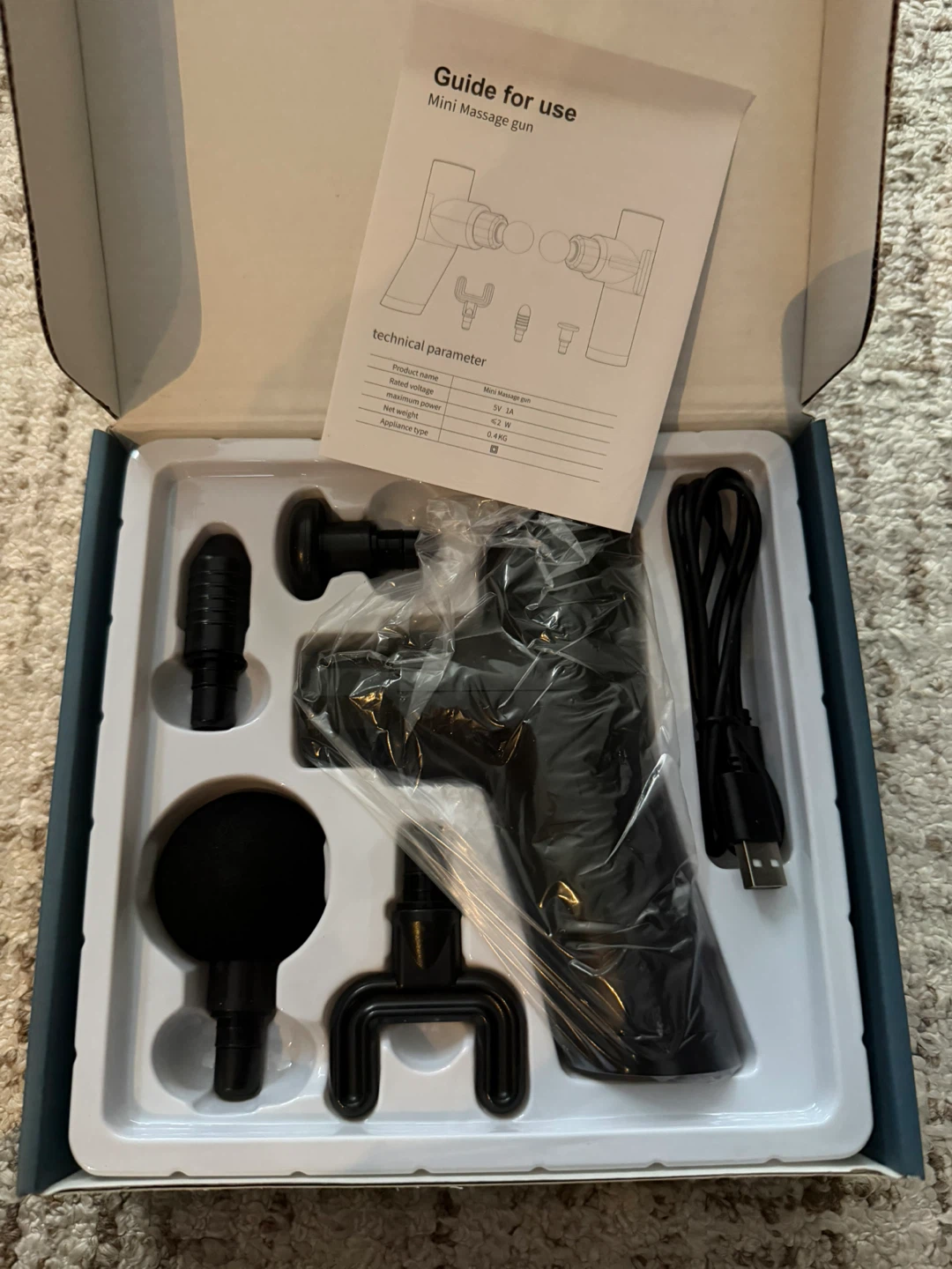 MINI6 Professional Massage Gun with 4 Heads - photo 2