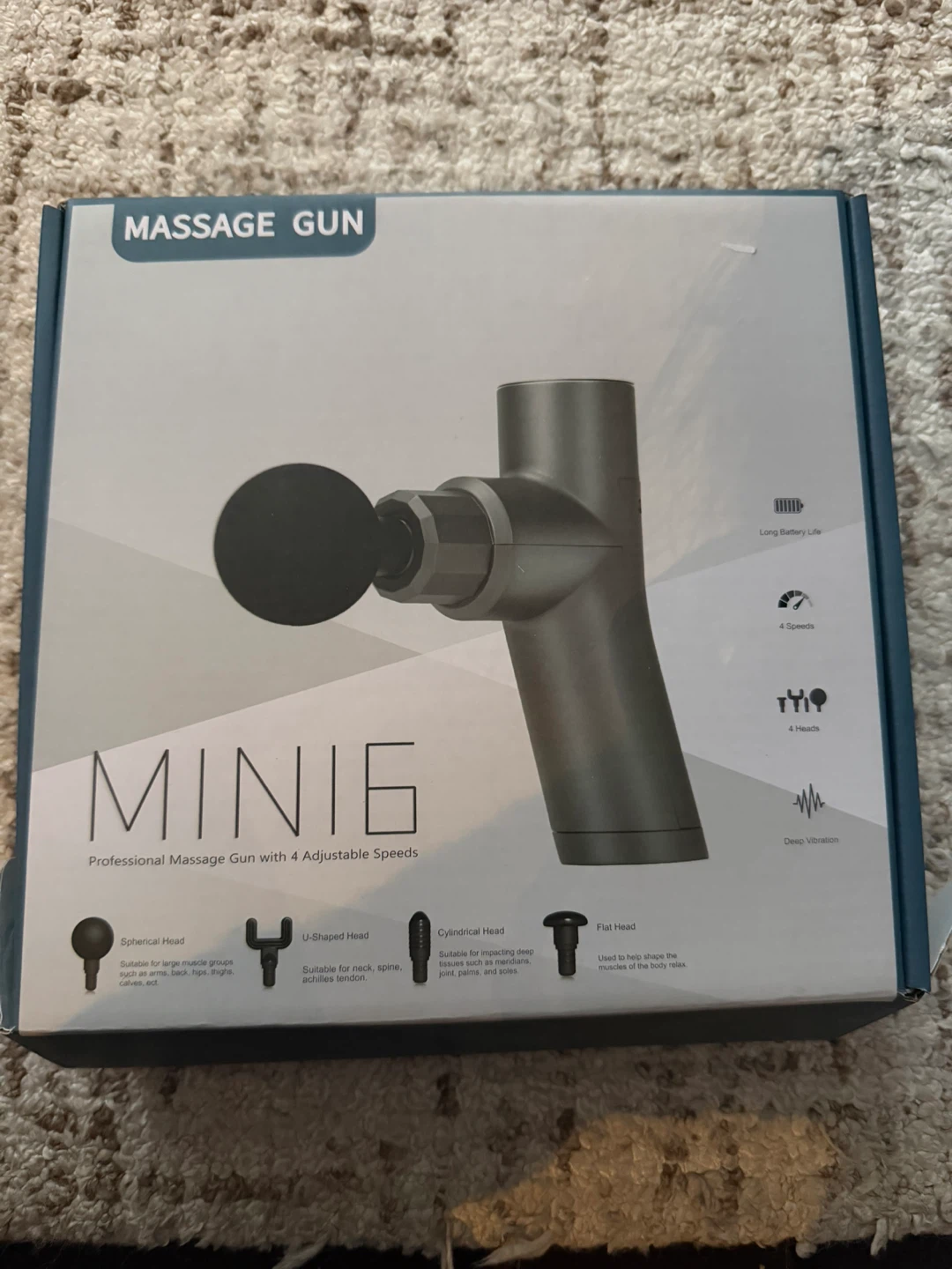 MINI6 Professional Massage Gun with 4 Heads