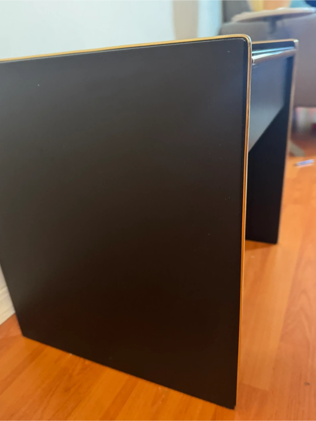 Black Vanity Table with Gold Trim - photo 2