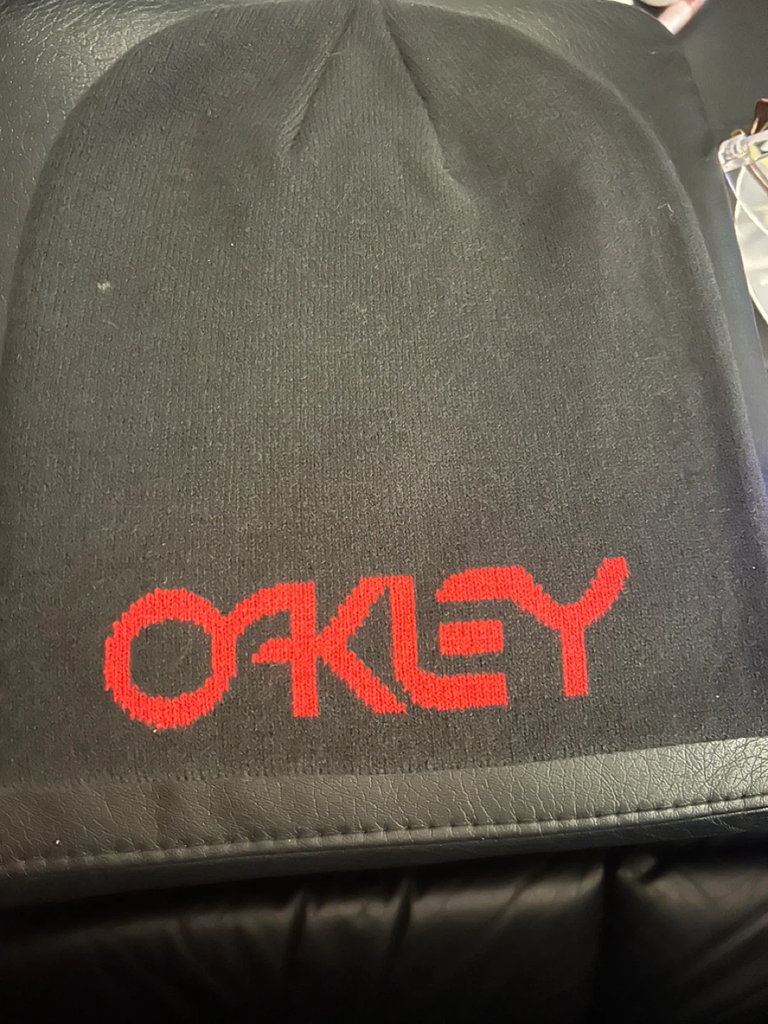 Oakley "S75" Black Knit Beanie Hat