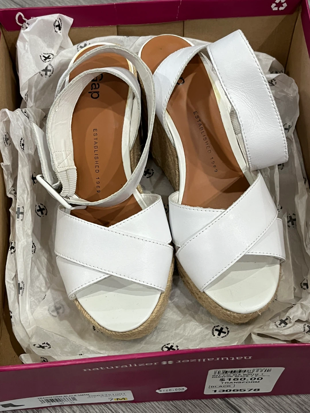 White Espadrille Wedge Sandals - photo 3