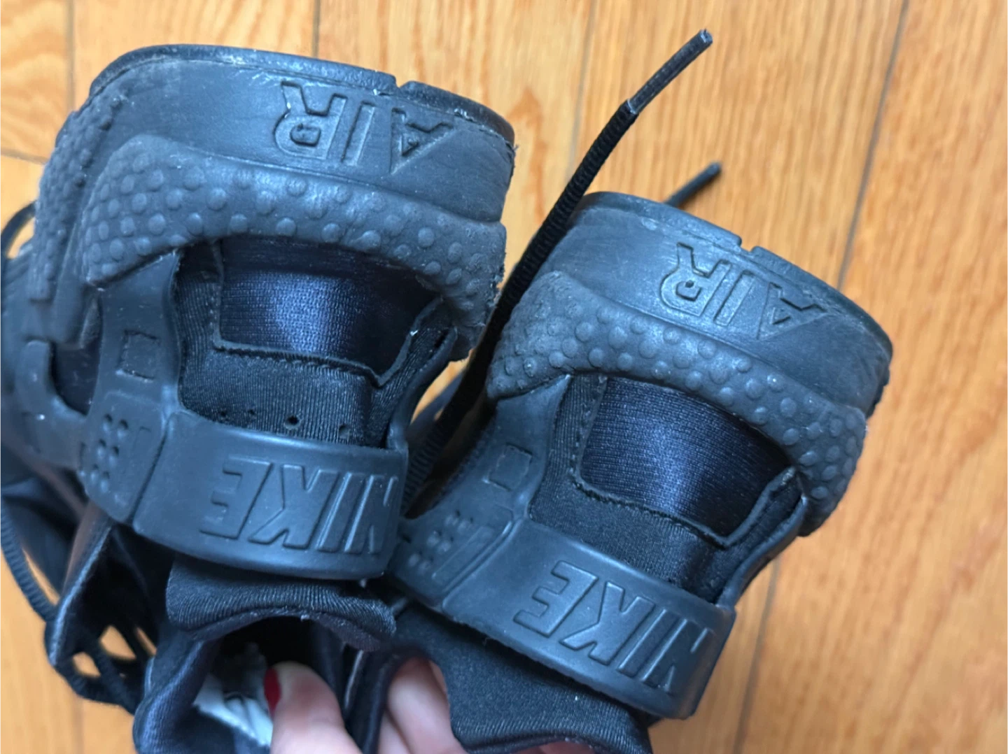 Nike Air Huarache Black Sneakers W8 - photo 5