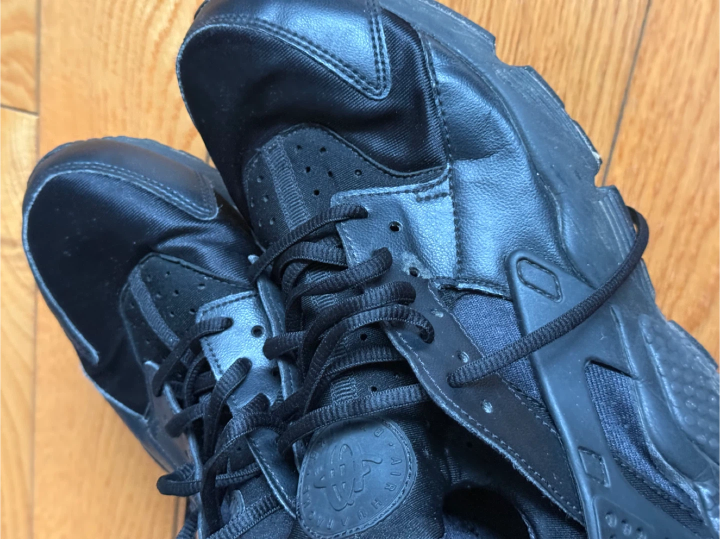 Nike Air Huarache Black Sneakers W8 - photo 2