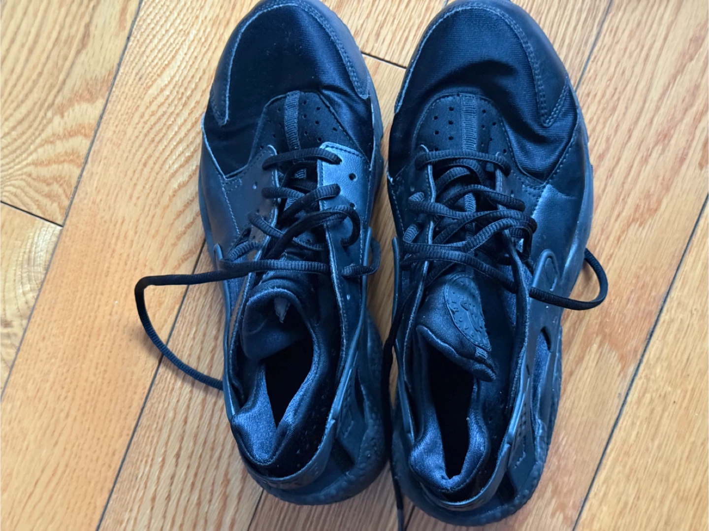 Nike Air Huarache Black Sneakers W8 - photo 4
