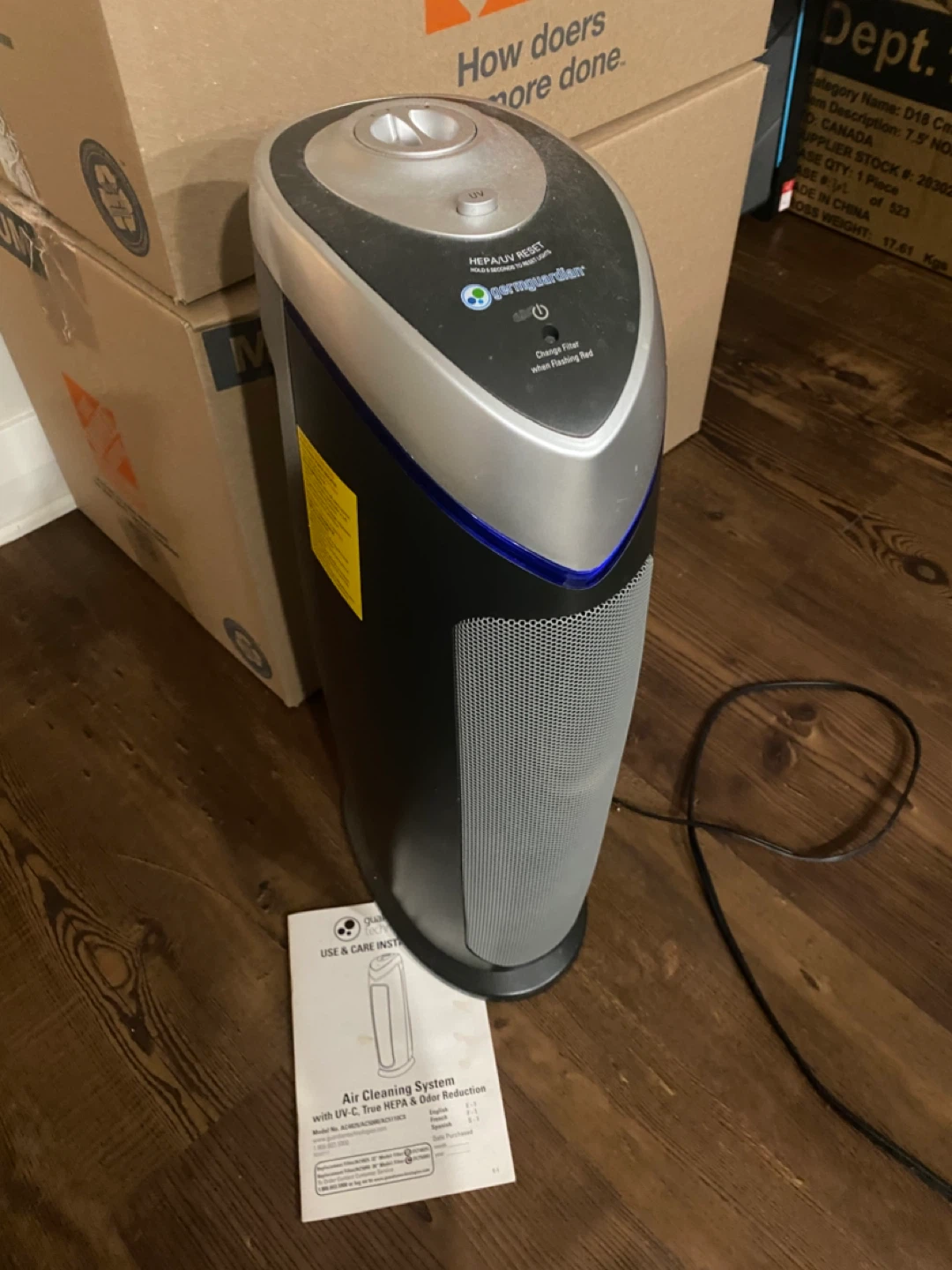 GermGuardian HEPA Air Purifier with UV-C Light