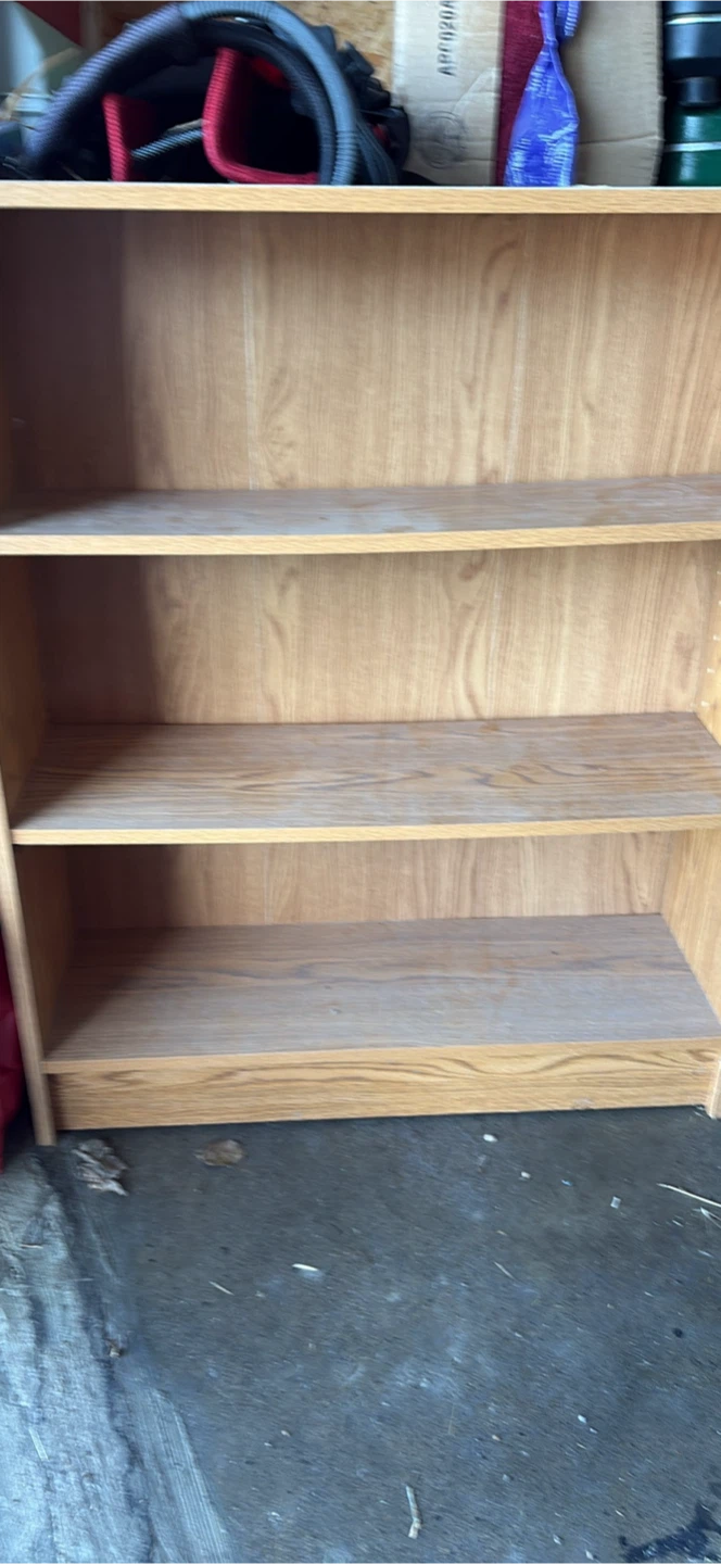 Light Wood Finish Bookshelf