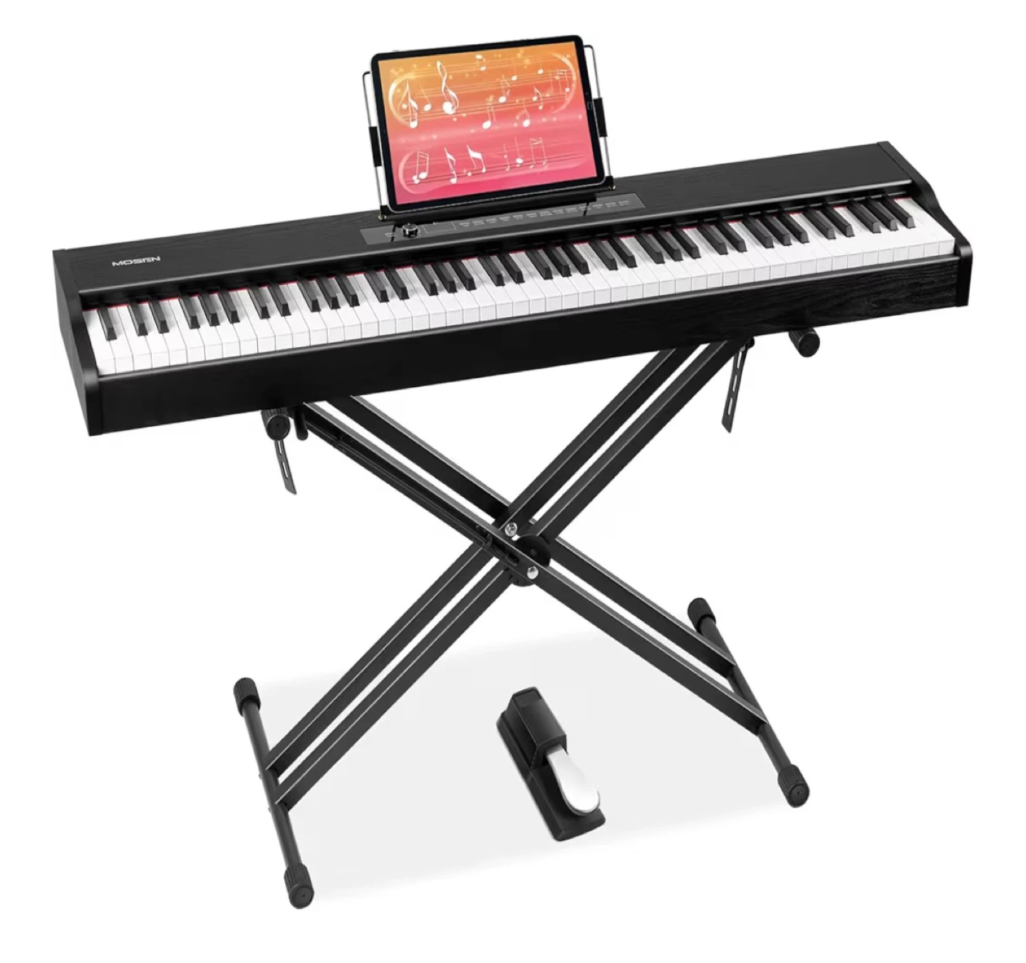MOSEN 88-Key Weighted Digital Piano with Stand