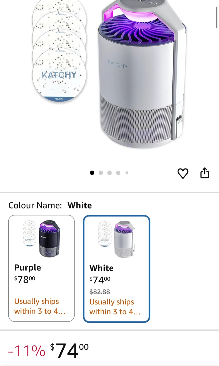 Katchy Original Insect Trap - White - photo 3