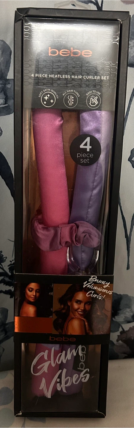 BeBe 4 Piece Heatless Hair Curler Set 🥕