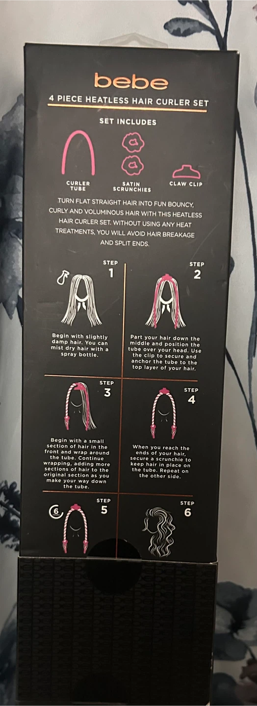 BeBe 4 Piece Heatless Hair Curler Set 🥕 - photo 2