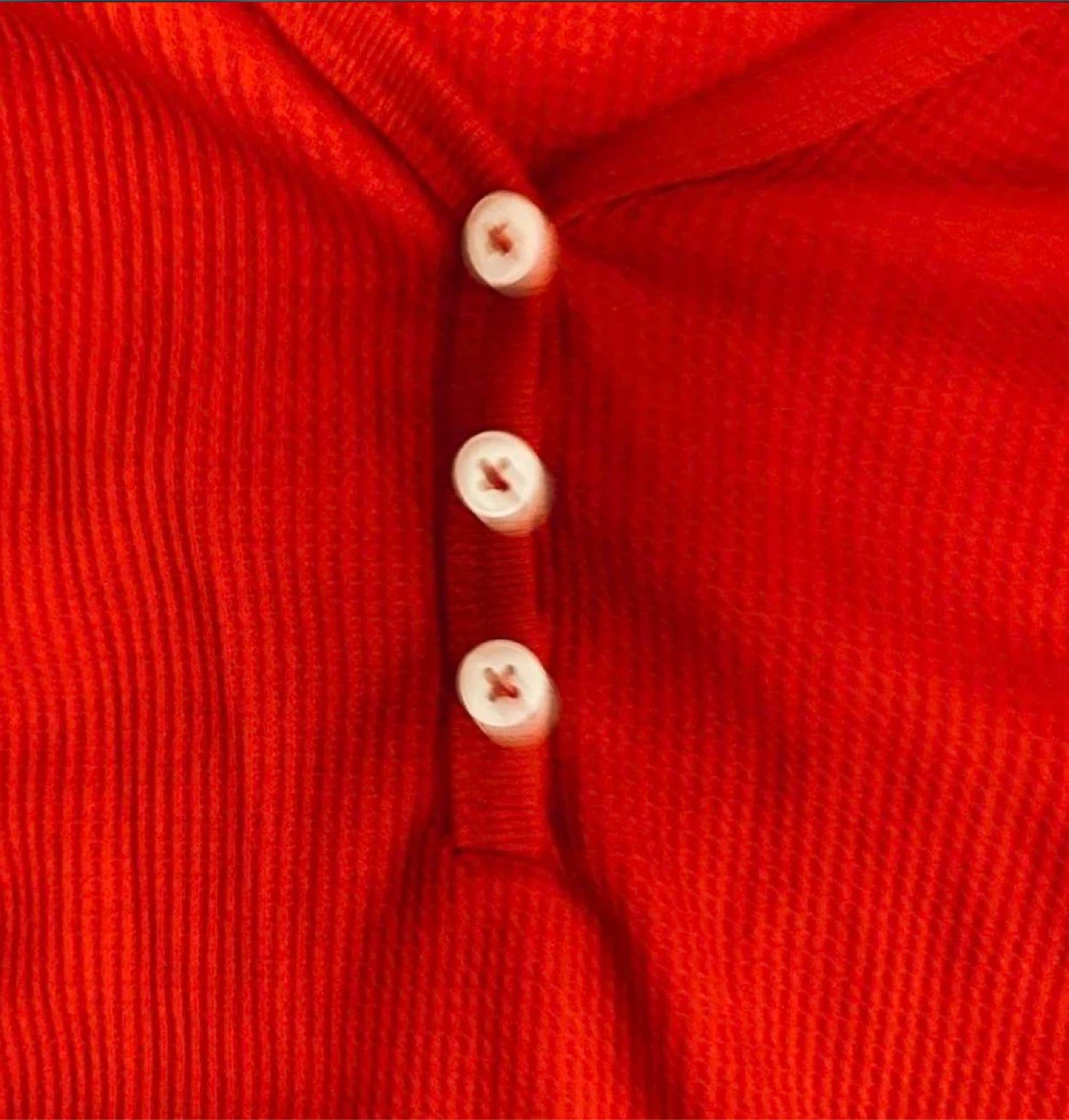 Gap Red Henley Shirt - photo 3