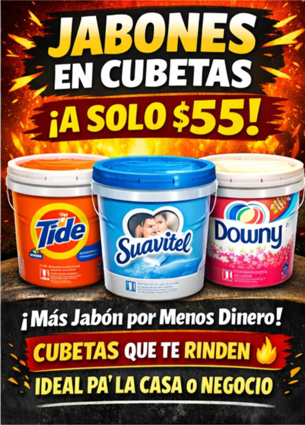 Tide Downy Suavitel Laundry Detergent Buckets - photo 3