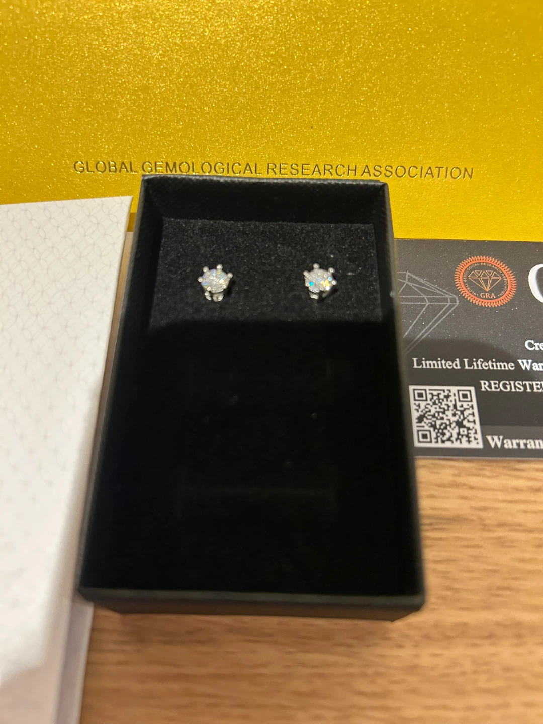0.5 ct moissanite earrings with GRA Certification - photo 3