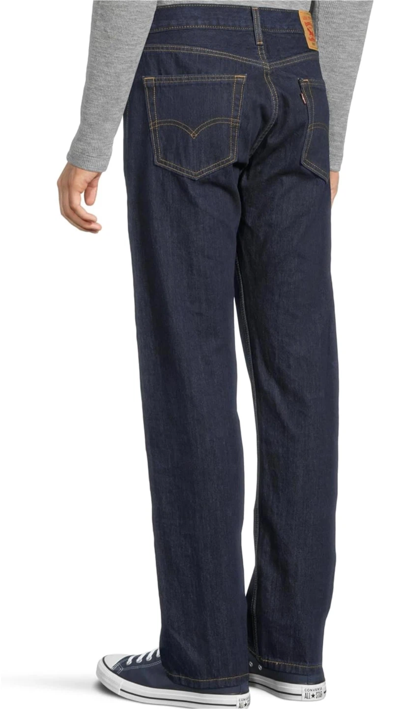 Levi's 505 Regular Rinse Men's Dark Wash Jeans - photo 3