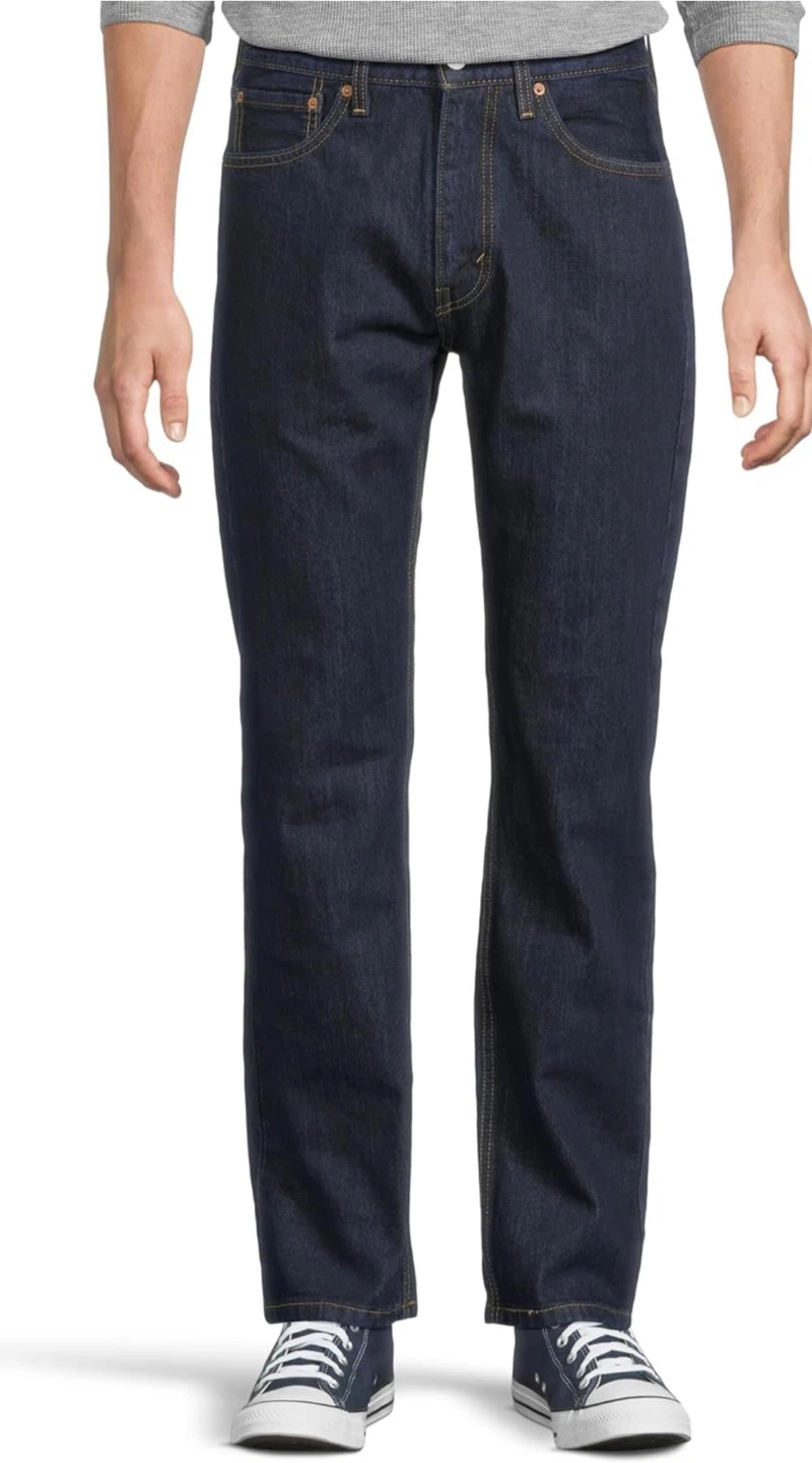Levi's 505 Regular Rinse Men's Dark Wash Jeans - photo 2