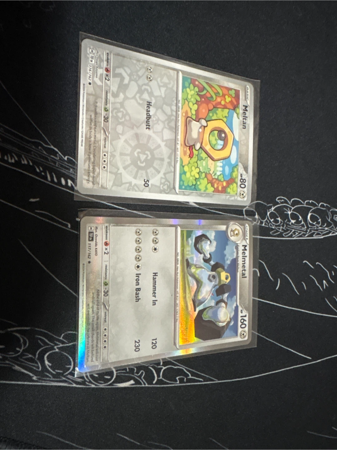 Meltan and melmetal Pokémon cards