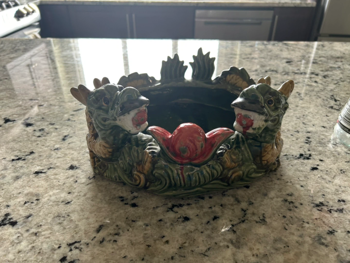Vintage Dragon planter vase