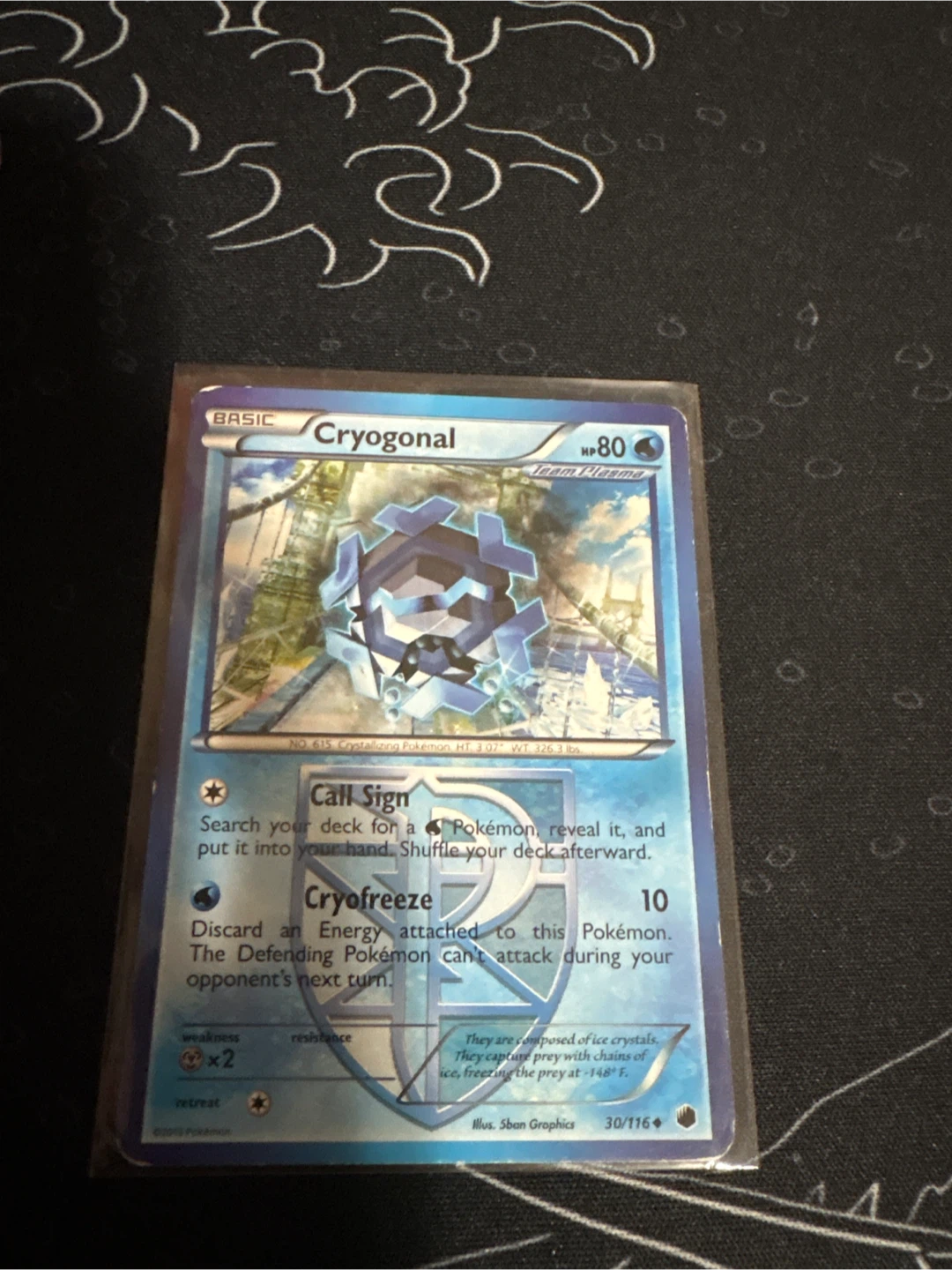 Cryogonal Pokémon card