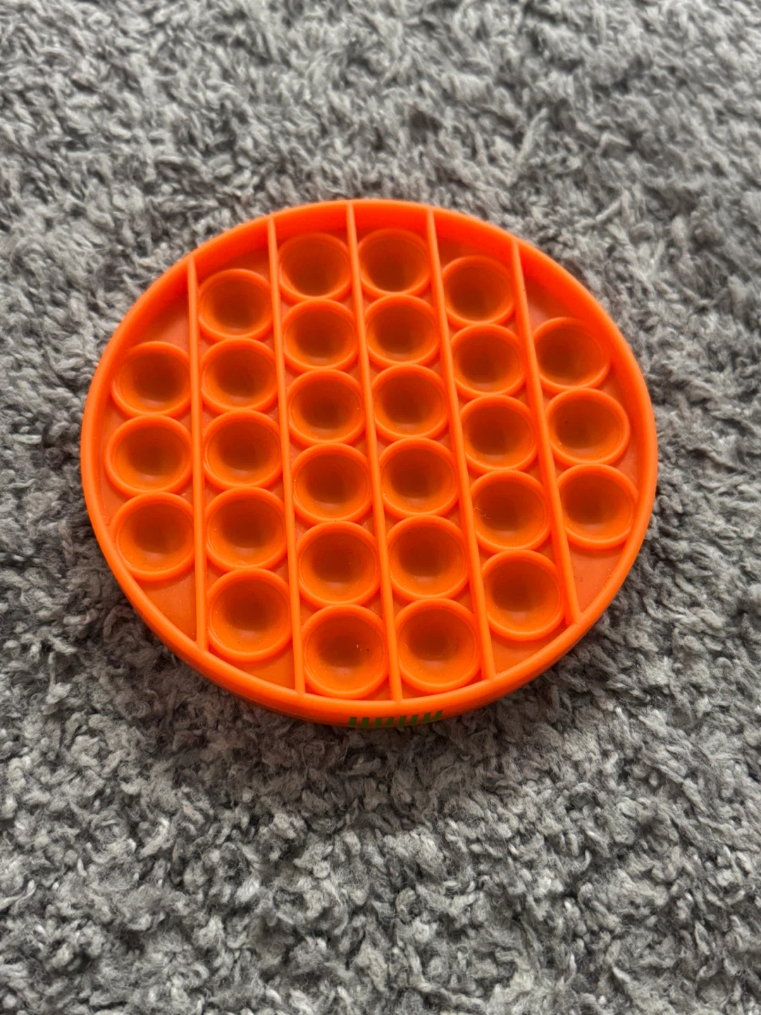 Orange Round Pop It Fidget Toy