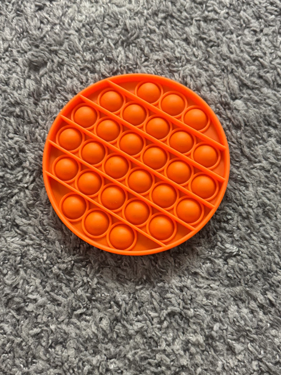 Orange Round Pop It Fidget Toy - photo 2