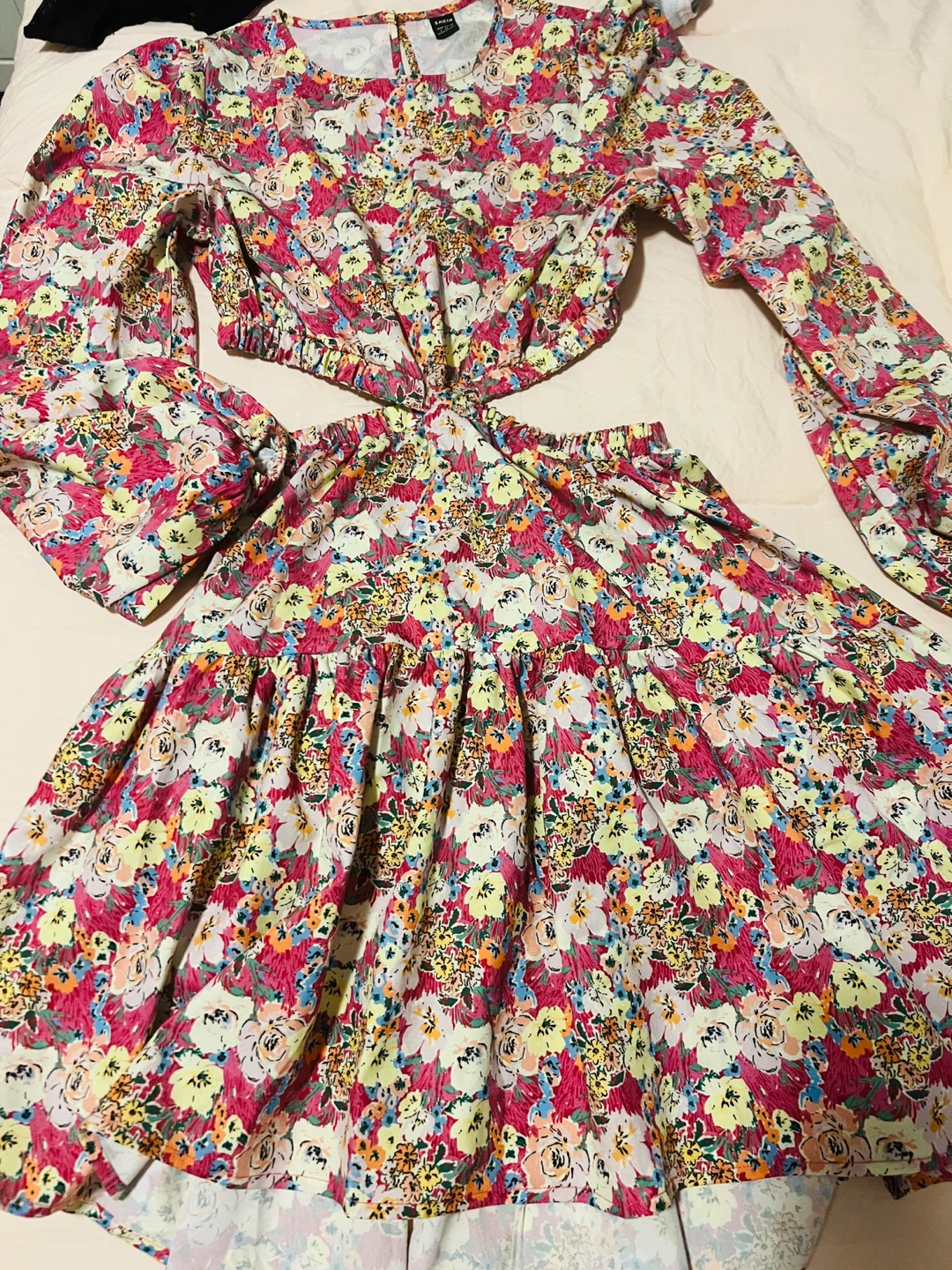 Women's Floral Cut-out Dress