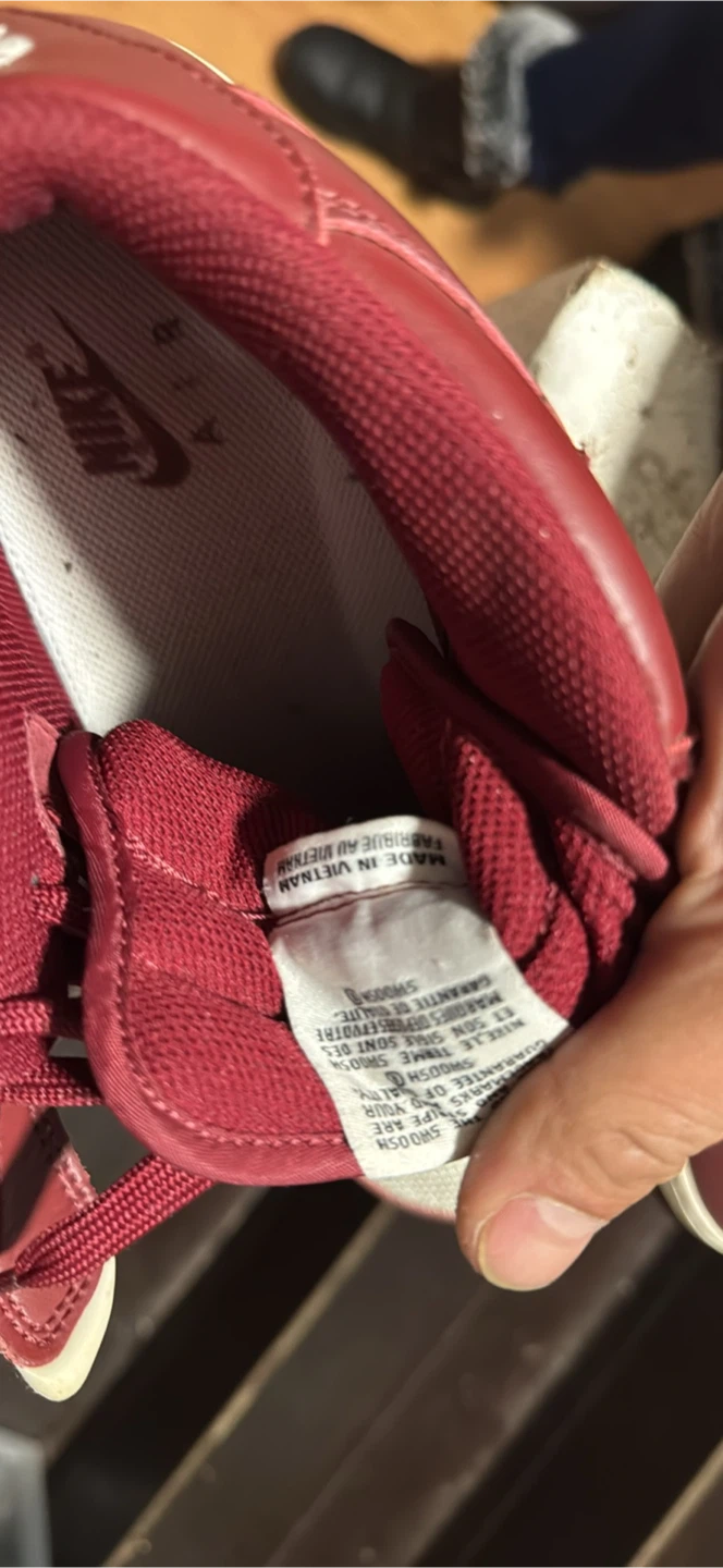 Nike Air Force 1 Mid Burgundy Sneakers - photo 2