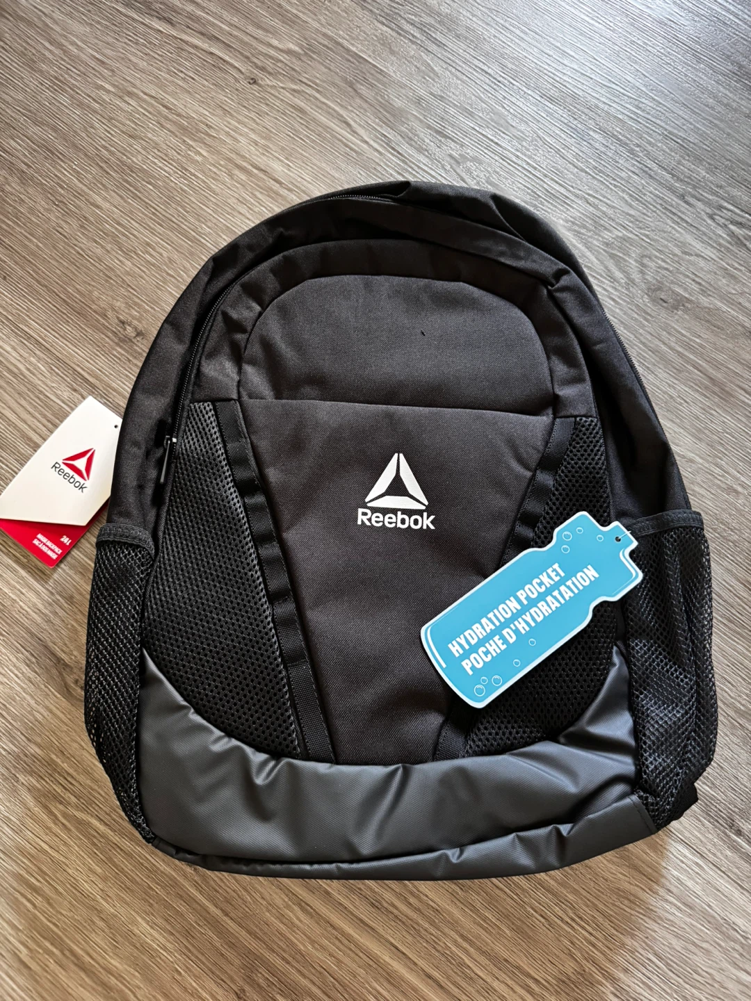 Reebok Black Backpack with Hydration Pocket