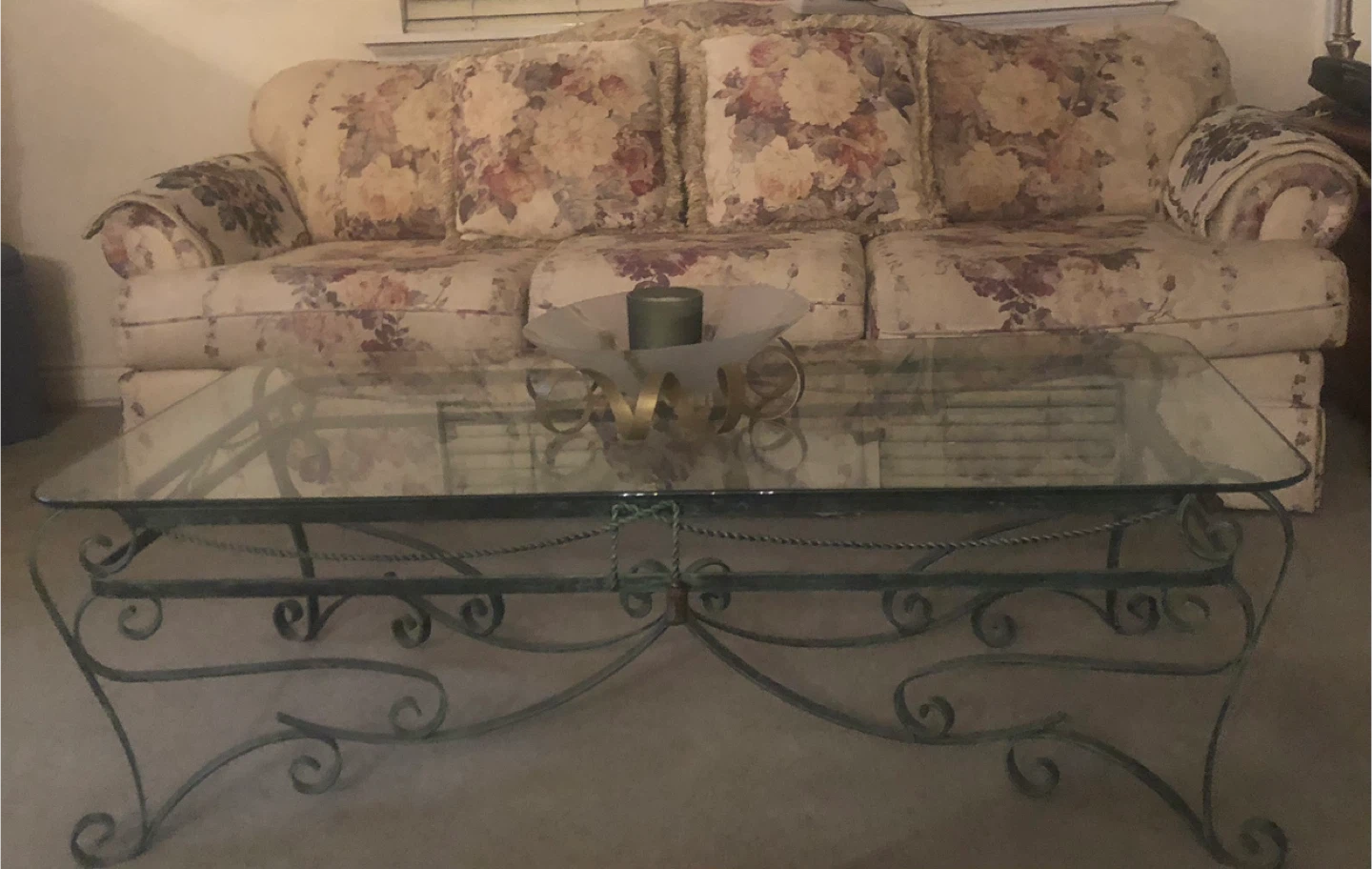 Floral couch