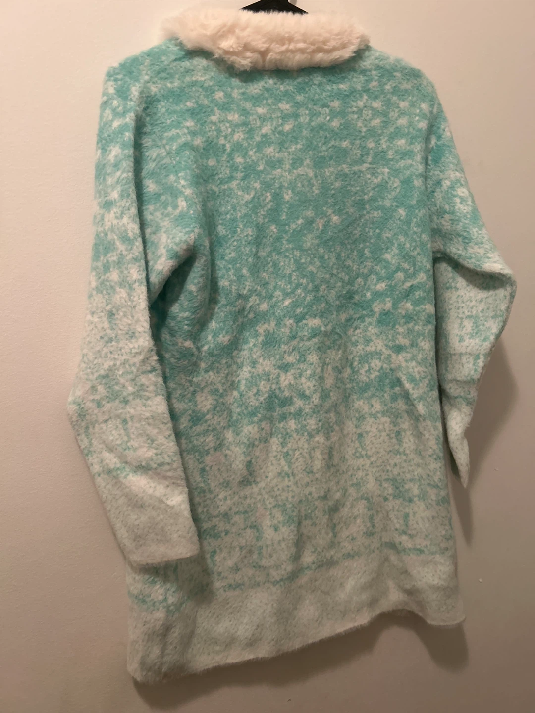 CUTE LILY Cardigan Sweater with Faux Fur Collar - photo 2