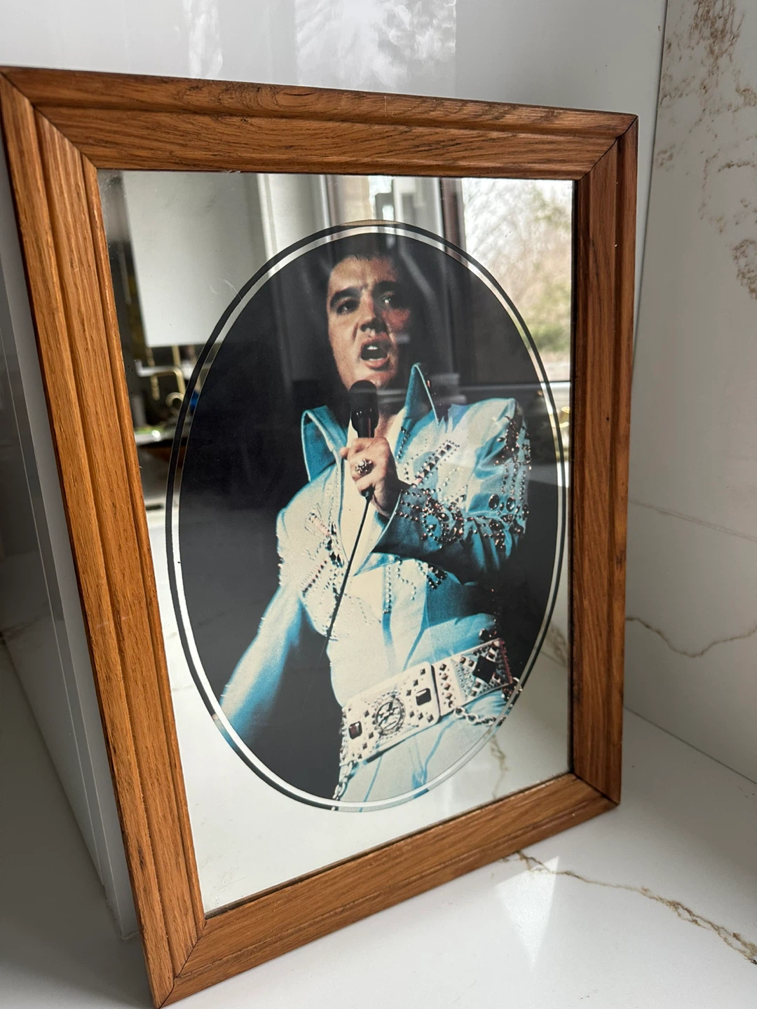 Elvis Presley Framed Mirror – Vintage Wall Art