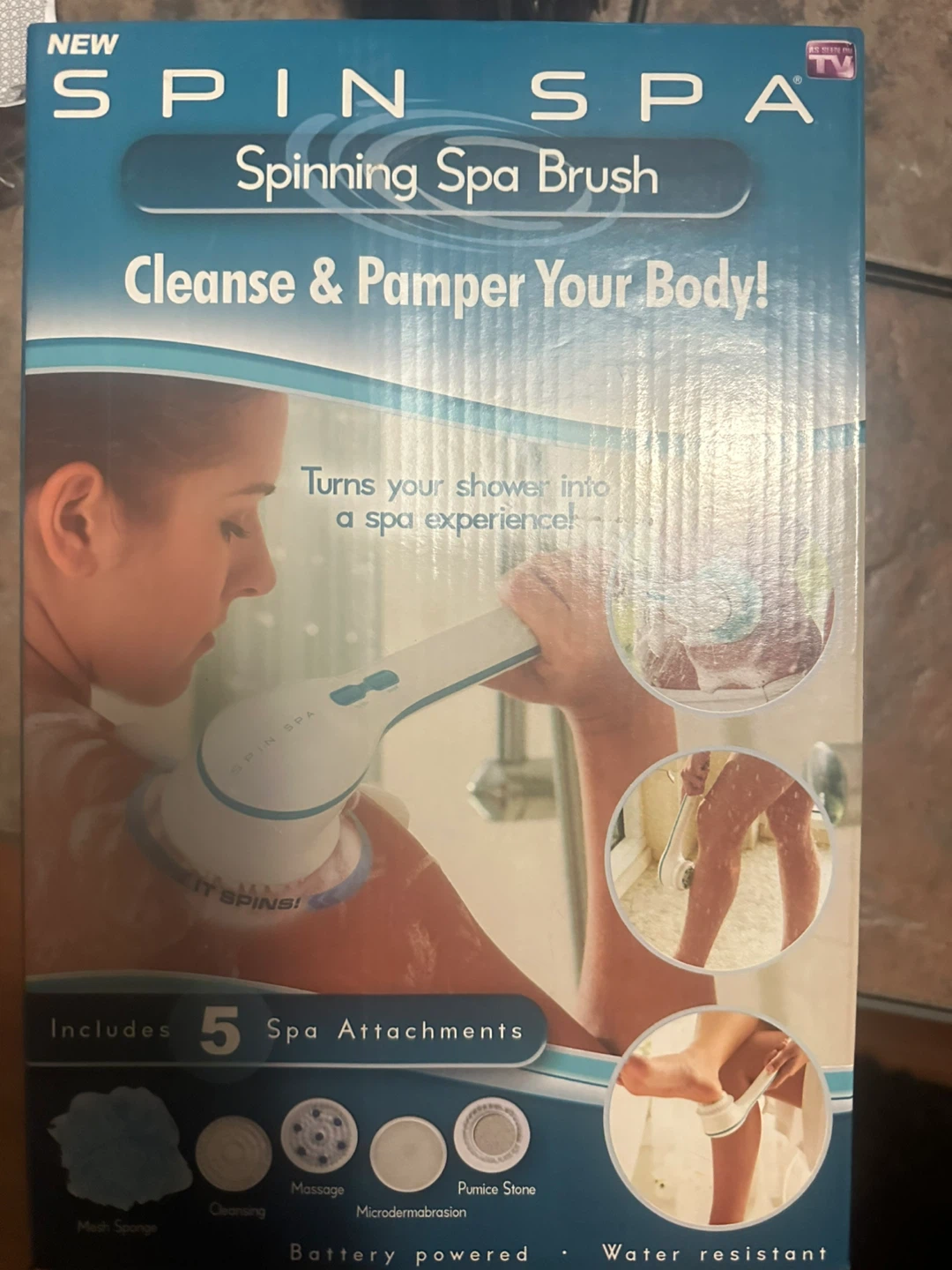 Spin Spa Spinning Spa Brush with 5 Attachments